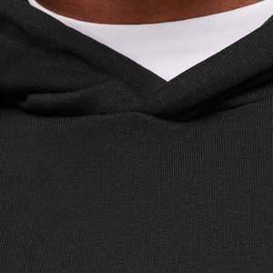 Mens Oversized <b>Black</b> Hoodie Heavyweight <b>Fleece</b> Pullover Sweatshirt Relaxed Fit Casual Streetwear Style - Product Image 5
