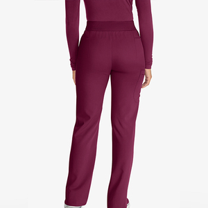 Pantalones de Trabajo para Mujer, de Alta Calidad, Diseño Personalizado, Cintura Elástica, Transpirables, Cómodos, Tela Oxford, Poliéster Elástico, para Hospital - Product Image 3