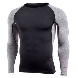 Wholesale Lightweight Men Boxing Training Compression Shirts OEM Slim Fit Men Quick Dry Fitness Rash Guard - Product Image 1