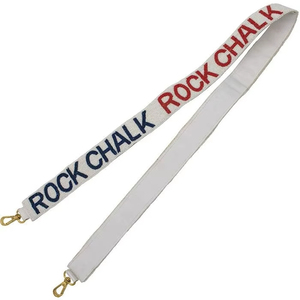 Special Gameday Custom Beaded Belt <b>Strap</b> Handmade Letter Embroidery <b>Adjustable</b> Crossbody Bag <b>Strap</b> with Customizable Color - Product Image 1