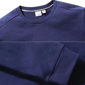 เสื้อสเวตเชิ้ตปักโลโก้ตามสั่ง เสื้อผ้ากีฬาใส่สบาย ระบายอากาศได้ดี แห้งเร็ว แขนยาว ซิปครึ่งตัว ถักโครเชต์ ผ้าฝ้าย 100% สำหรับฤดูใบไม้ร่วง - Product Image 4