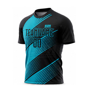 เสื้อฟุตบอลแบบขายส่งสั่งทำได้ตามต้องการ สำหรับทุกเพศ ระบายอากาศได้ดี สวมใส่สบาย แบบซับลิเมชั่น พร้อมสกรีนชื่อและหมายเลขทีมตามสั่ง - Product Image 5