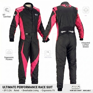 Combinaison de course automobile BFW Racing, simple couche, en coton ignifuge, unisexe, adulte, disponible en plusieurs couleurs, logo gratuit - Product Image 4