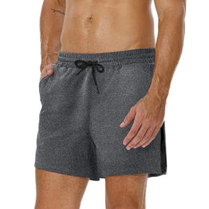 Shorts de sport pour hommes en maille respirante à séchage rapide, couleur unie, pour la course, la gym et l'entraînement, idéal pour l'été. - Product Image 1