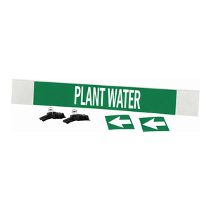 <b>Plant</b> Water High Performance Flexible Pipe <b>Marker</b> Permanent Adhesive <b>for</b> Industrial Identification - Product Image 1
