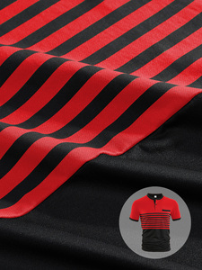 Camiseta Casual de Manga Corta con Cuello Redondo y Rayas Negras para Hombre, Color y Talla Personalizables, Corte Regular, Diseño con Ribete en Contraste - Product Image 4
