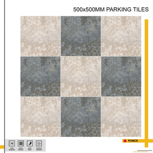 Baldosas de estacionamiento para exteriores de máxima resistencia 500X500MM diseñadas para áreas de tráfico intensivo que requieren un rendimiento fiable y duradero. - Product Image 1