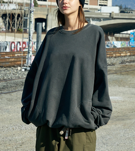 Sudadera de Algodón de Alta Calidad OEM para Mujer, Oversize, con Cuello Alto, Estampado Frontal, Lavado Ácido, Estilo Casual Holgado, Ropa Urbana Personalizada - Product Image 6