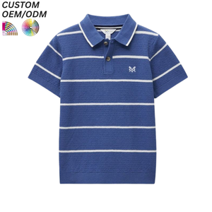 Boys' Casual Knitted <b>Compressed</b> Short Sleeve Polo Shirt Summer Cartoon Print - Product Image 1