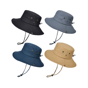 Sombrero de golf tipo bucket deportivo personalizado de alta calidad con logo bordado de Ala Ancha, ligero, nuevo, para personal de servicio, estilo australiano. - Product Image 6
