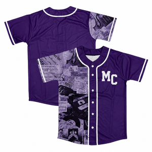 Camiseta de Béisbol Corta de Malla de Alto Rendimiento de Secado Rápido con Transferencia de Calor Personalizada de Micah Corporation, con Botones Completos y Tejido Doble de Poliéster - Product Image 3