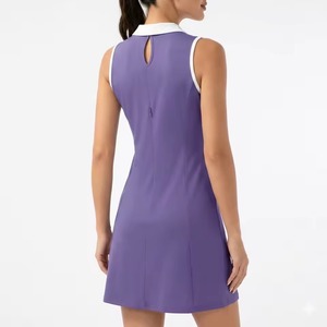 Ropa Deportiva de Golf para Mujer, Ligera, Transpirable, de Alta Calidad, Ajustada, Sin Mangas, de Spandex/Nailon, Cómoda, Color Lavanda - Product Image 4