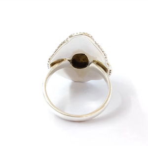 <b>Labradorite</b> Sterling Silver <b>Ring</b> Vintage Boho Luxury Designer Handmade Gemstone Jewelry Wedding Gift - Product Image 4