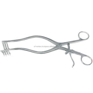 Retracteurs manuels A-1 VERITAS Adson à forte demande, à dents coupantes et mues 3x4, en acier inoxydable, 27 cm, certifiés CE, ensemble d'instruments chirurgicaux - Product Image 4