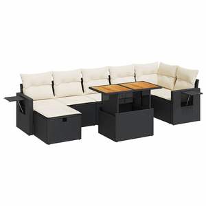 Ensemble de canapés de jardin noirs - Product Image 2