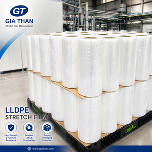 LLDPE Transparent Stretch Film 200m 50cm Moisture Proof Easy-to-Use Protective Soft Packaging <b>Pallets</b> for Many Products Casting - Product Image 6