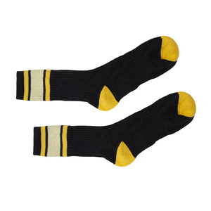 Hot Sale High Elastic Custom Yellow Black Cotton Sports Athletic <b>Socks</b> Non Slip <b>Men</b> <b>Socks</b> with logo - Product Image 3
