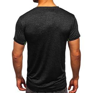 เสื้อยืดฟิตเนสผู้ชายไซส์ใหญ่พิเศษ ผ้าฝ้าย 100% สีพื้น สวมใส่สบาย แขนสั้น คอกลม รับสกรีนโลโก้ ออกแบบสีได้ ระบายอากาศได้ดี แห้งเร็ว - Product Image 2