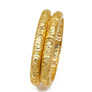กำไลข้อมือทองชุบ 14K 18K 24K ขายส่ง, กำไลอินเดียแบบดั้งเดิม, กำไลแฟชั่นทองเหลือง, เครื่องประดับทองชุบ Oro Joyeria - Product Image 3