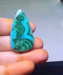 Crisocola Natural al por Mayor, Gema de Malaquita de Alta Calidad, Corte Ovalado para Joyería, Verde, Tamaños Variados - Product Image 4