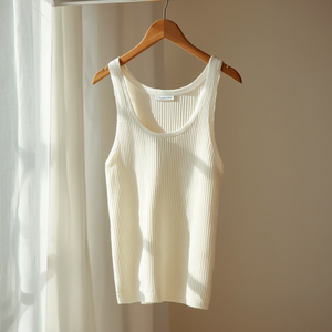 Cotton Ribbed Tank Top Casual Stretch Fashion Wear with OEM ODM Customization - Product Image 2