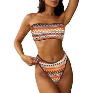 Traje de Baño de Secado Rápido y Transpirable de Primera Calidad para Mujer, Color Vibrante, Ropa de Playa - Product Image 1