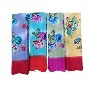 Atractivo sari de georgette con blusa estampada, sari moderno de moda étnica, proveedor mayorista en línea, exportación a granel. - Product Image 1