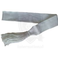Bordure en tricot personnalisée très demandée avec franges et rayures pour vêtements, accessoire de finition en coton durable