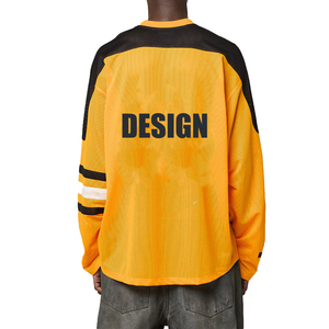 Camiseta de Carreras Personalizada, Estilo Urbano Holgado, Manga Larga, Malla Transpirable para Deportes de Motor, Fabricada en Poliéster, OEM - Product Image 6