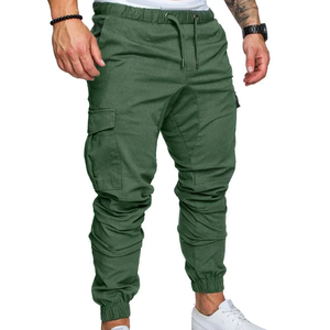 Automne printemps mode hommes Jogging pantalon cordon réglable poche Slim Fit rayé vêtements décontractés par Li - Product Image 4