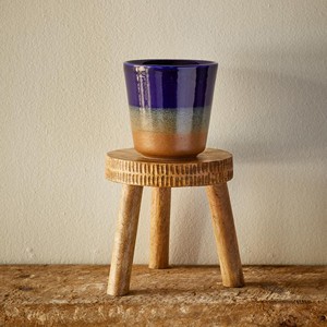 Handcrafted Mango Wood Plant Stand Modern Minimalist Design Wholesale India - Product Image 3