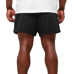 Pantalones Cortos Deportivos de Malla Transpirable para Hombre, 5 Pulgadas, para Gimnasio, Entrenamiento, Color Negro Sólido - Product Image 2