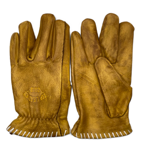 Gants de moto en cuir de vachette véritable vintage OEM personnalisés pour hommes, gants de moto rétro. - Product Image 1