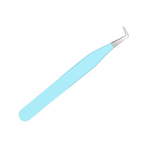 Pinces à cils en acier inoxydable avec logo personnalisé, pinces à sourcils et à cils durables - Product Image 1