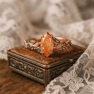Anillos de Compromiso y Boda de Lujo Personalizados en Plata de Ley 925 con Piedra Solar Tallada y Brillante para Mujer - Product Image 2