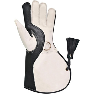 Wholesale Custom Design Cowhide Leather Falconry Gloves Double Layer Soft Arm Protection for Wild Wear Falcon Gloves - Product Image 2