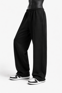 Pantalon de survêtement en toile pour homme, coupe ample, doux, écologique, séchage rapide, style streetwear décontracté, vente en gros - Product Image 4