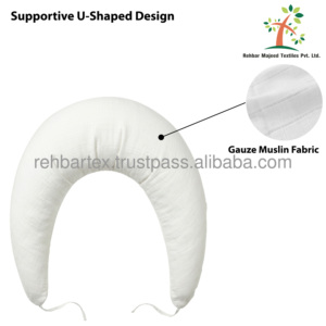 Baby Positioning Bolster <b>Pillow</b> <b>Soft</b> Cotton Muslin Infant Sleep Support <b>Pillow</b>, Anti-Roll Newborn Side Support Cushion - Product Image 4