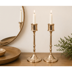 Juego de Portavelas de Latón Vintage, Elegantes Candelabros Dorados para Centro de Mesa de Boda y Decoración Moderna del Hogar - Product Image 4