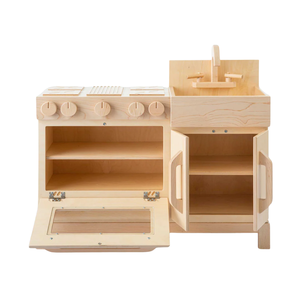 Cuisine de jeu pour enfants en bois naturel, vente en gros, OEM ODM Vietnam - Product Image 2