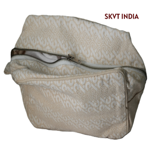 Bolsas de Regalo Lisas con Logotipo, Bolsas de Maquillaje y Brochas Cosméticas de Lona 100% Algodón Reciclado de Alta Calidad con Cierre, Personalizadas al por Mayor - Product Image 2