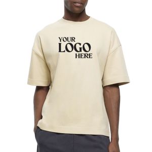 Camiseta de Algodón de Alta Calidad para Hombre, Peso Pesado 200gsm, Algodón Peinado, Tallas Grandes, Hombros Caídos, Camisetas para Hombre al por Mayor - Product Image 1