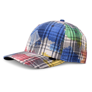 Casquettes 6 panneaux personnalisées 2026 à motif à carreaux vintage multicolore de haute qualité, par un fournisseur de premier choix, dernières nouveautés - Product Image 1