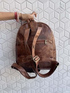 Genuine Leather Handmade Cowhide Fur Leather <b>Backpack</b> Rucksack High Quality <b>Multi</b> Uses <b>Backpack</b> Wholesale Bulk Product - Product Image 4