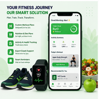 Desarrollo de Aplicaciones de Entrenamiento Físico Inteligente, Planes de Entrenamiento con IA, Seguimiento del Progreso del Entrenamiento en Vivo, Monitoreo de Salud, Compatible con Mac, Internet