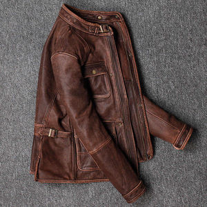 Vestes en cuir pour homme, prix direct usine, nouvelle collection, anti-plis, durables, pour l'hiver. - Product Image 4