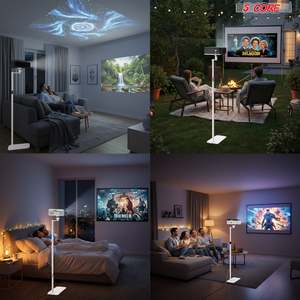 5 Core Projector Stand Floor Adjustable 66" Universal Projectors Support for Home Office & Studio - Product Image 4