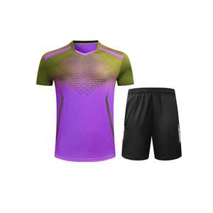 Tenue de volley-ball personnalisée avec nom et numéro, manches courtes, haute qualité, 100% polyester, séchage rapide, kits de maillots pas chers - Product Image 2