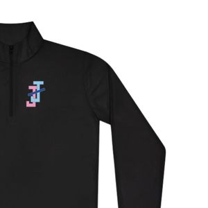 เสื้อสเวตเชิ้ตแบบซิป ¼ ตัว สีดำ แขนยาว ผ้าฟลีซนุ่ม สวมใส่สบาย เหมาะสำหรับกิจกรรมกลางแจ้ง ธุรกิจ แฟชั่น และลำลอง - Product Image 5