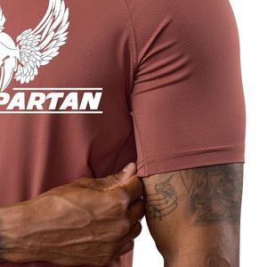 Camiseta con estampado gráfico Dusty Rose para hombre, cuello redondo, manga corta, atlética, para gimnasio, entrenamiento, ropa deportiva informal, ropa deportiva - Product Image 4